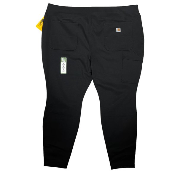 Carhartt Force Fitted Midweight Utility Legging Womens 3X Black Stretch Work - Picture 3 of 10